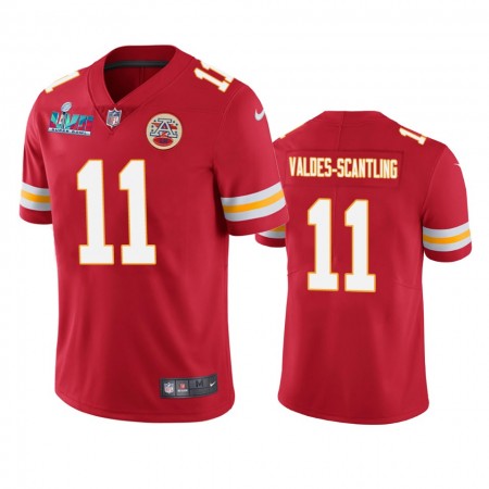 Maillot Homme Kansas City Chiefs Marquez Valdes-Scantling 11 Super Bowl LVII Rouge Vapor Limited
